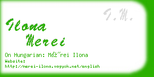 ilona merei business card